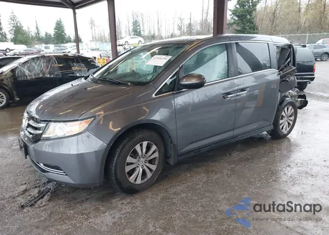 2014 Honda Odyssey Ex-L from USA, damaged, VIN 5FNRL5H67EB066414